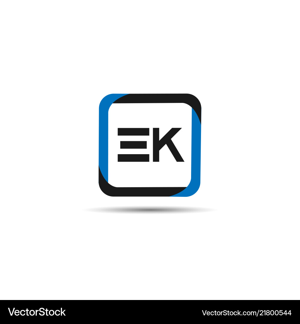 Original Buchstaben ek Logo Vorlage Design Original Buchstaben ek Logo Vorlage Design vektorbild
