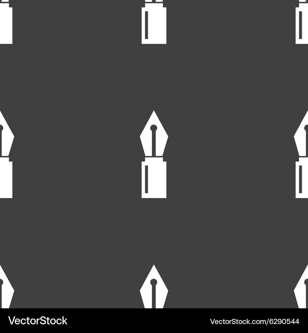 Pen sign icon edit content button seamless pattern vector image