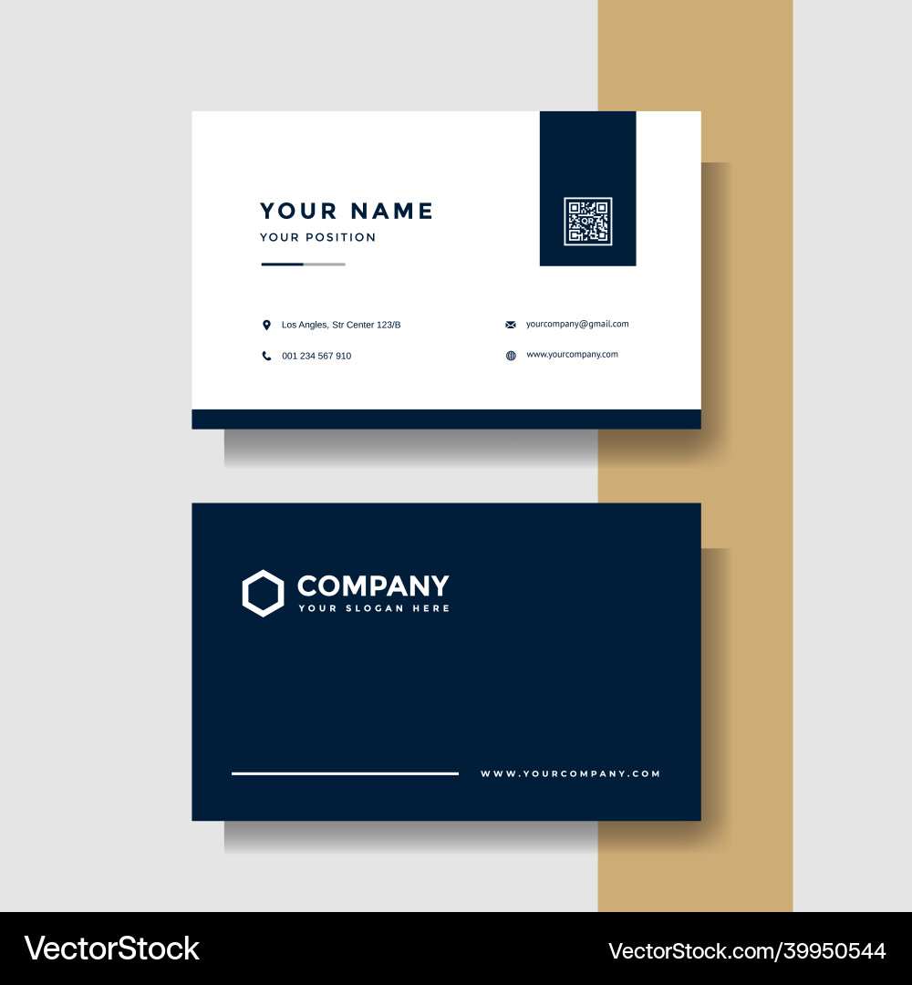 Professional creative business card template Professional creative business card template vector image