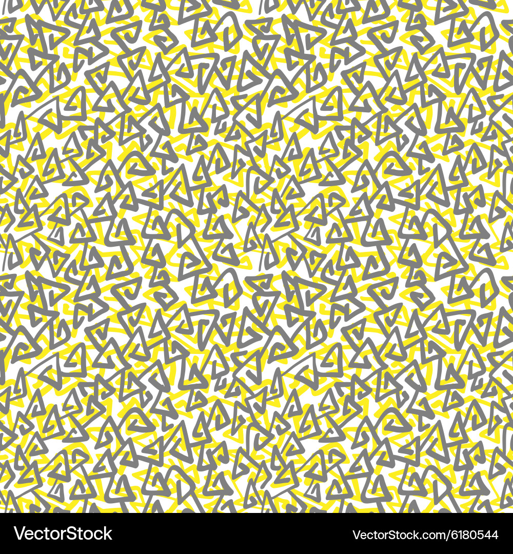 Triangular Doodle Pattern vector image