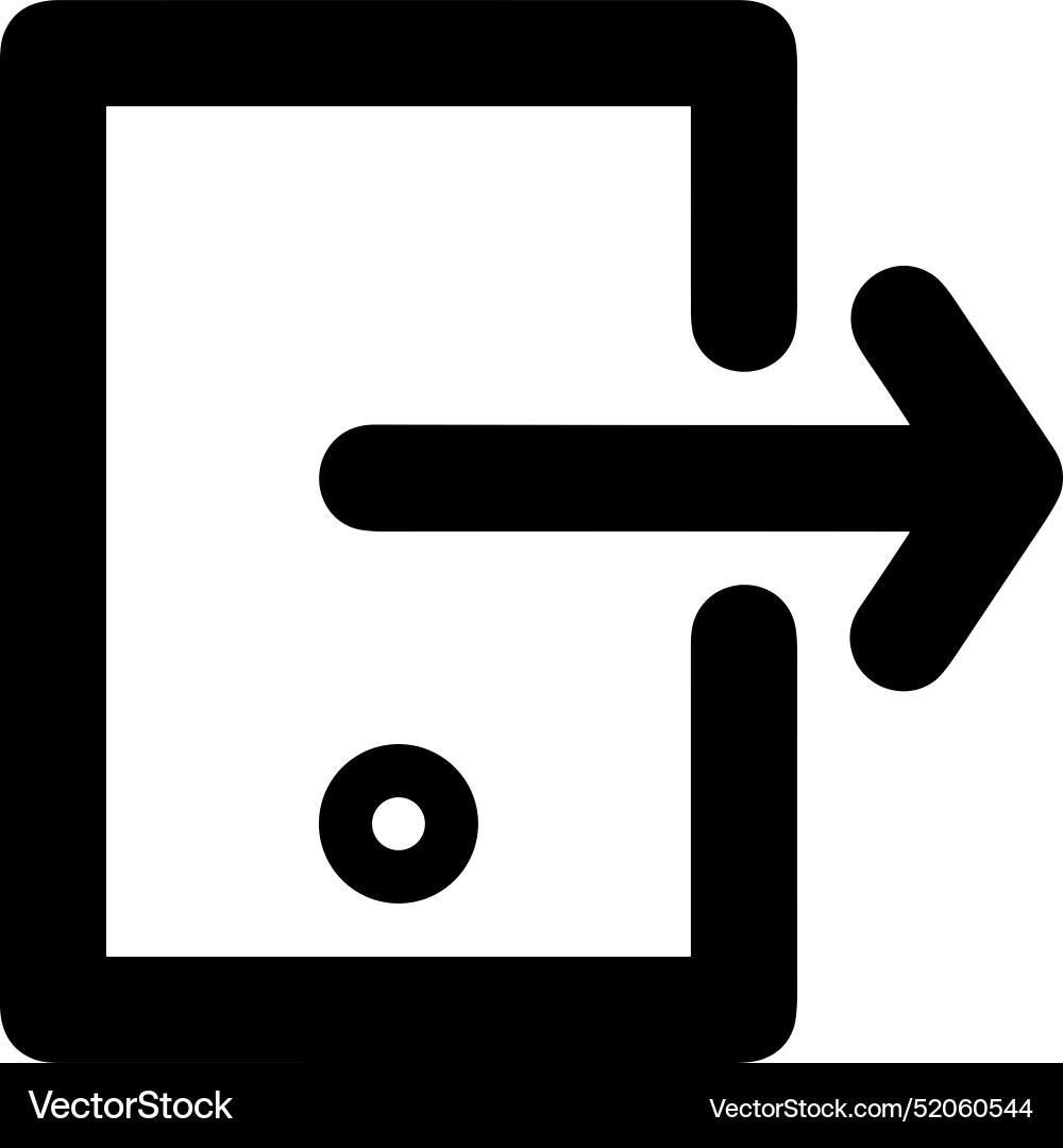 Upload outline icon symbol image Vector Image