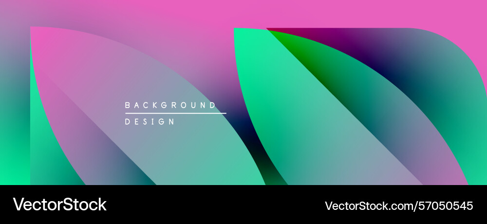 Abstract gradients blend creating flowing shapes Vector Image