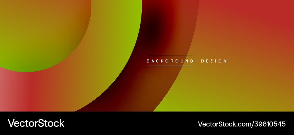 Abstract overlapping lines and circles geometric vector image