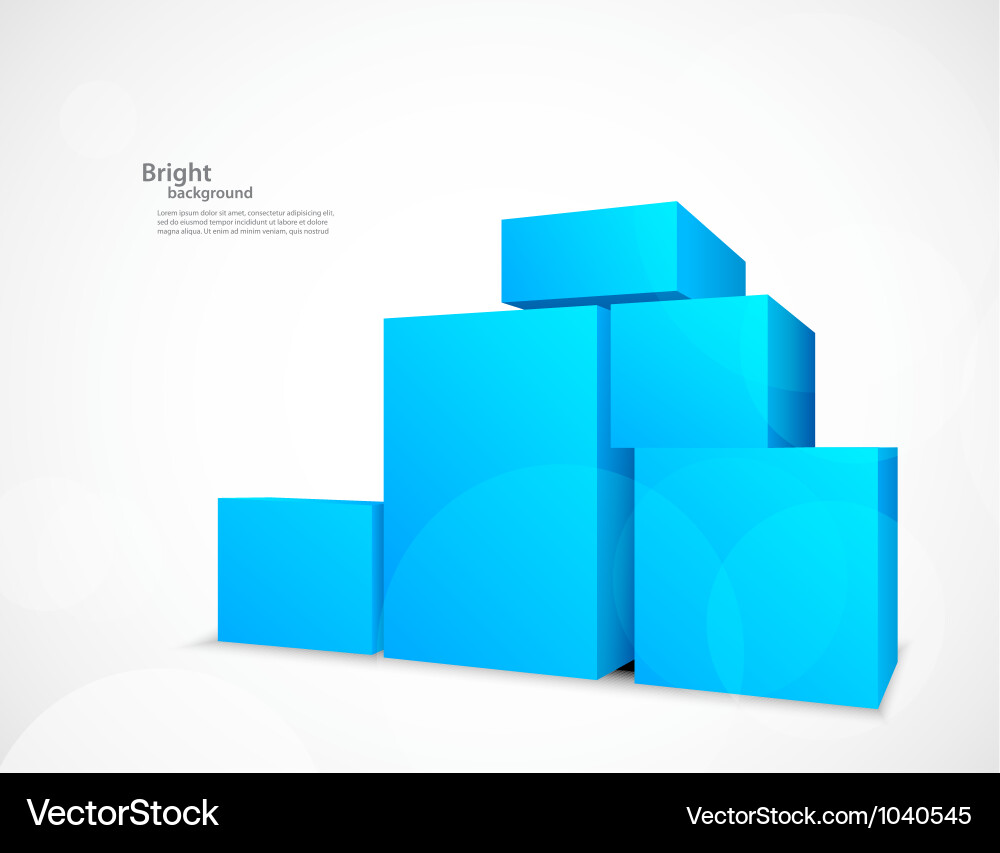 Background with cubes vector image