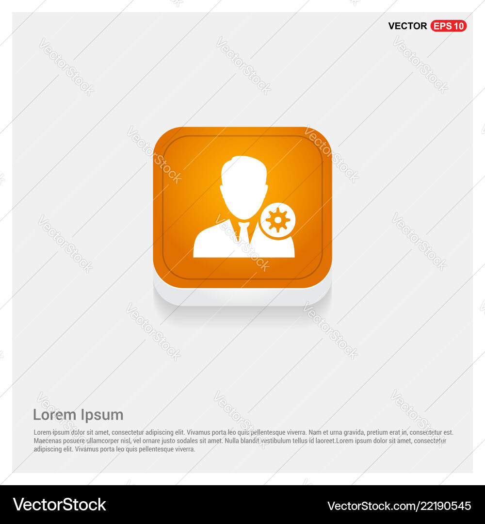 Configuration user icon Configuration user icon vector image