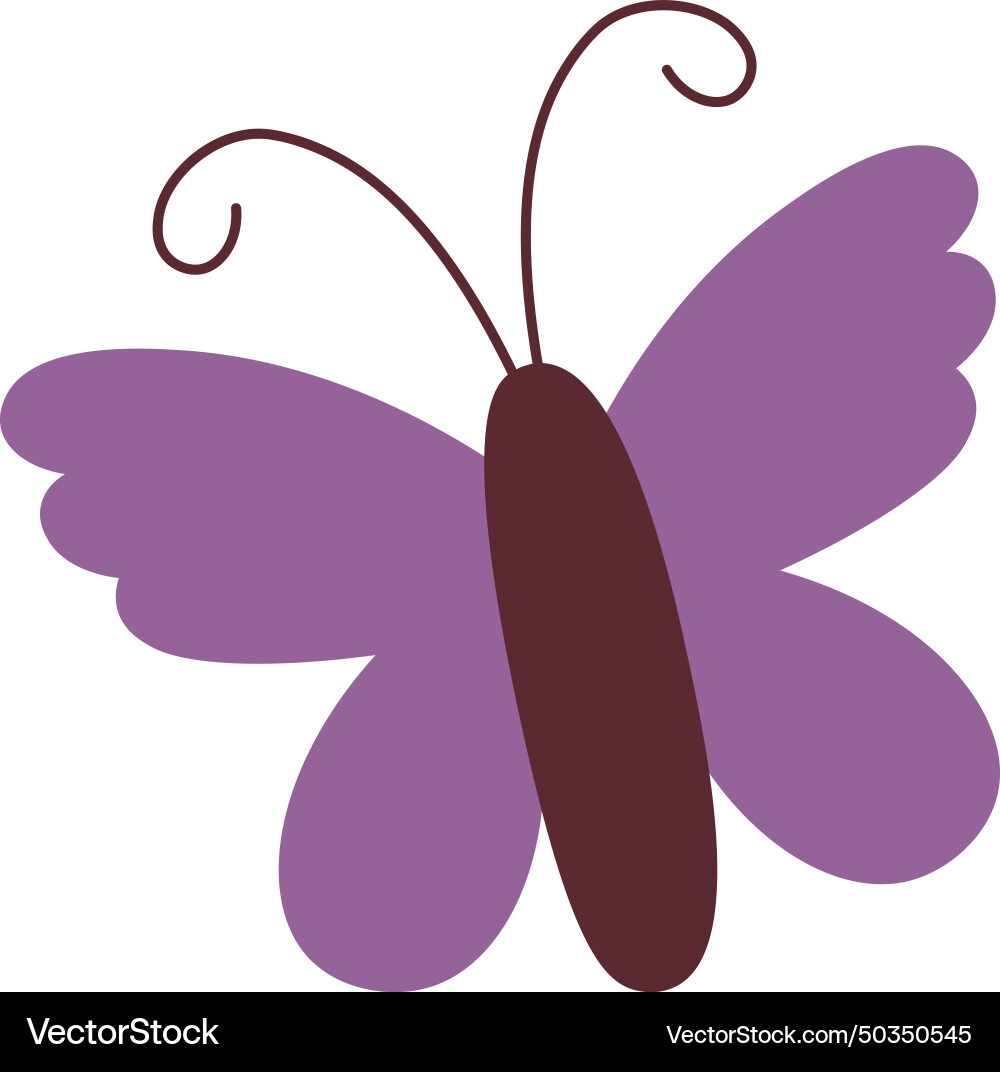 Flying butterfly insect Royalty Free Vector Image
