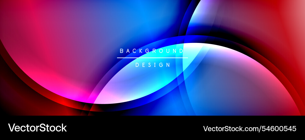 Gradient and shadow wave line geometric background vector image