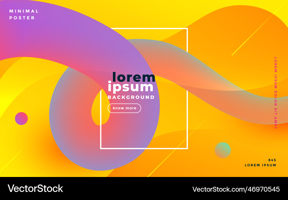 Modern bright gradient loop banner vector image