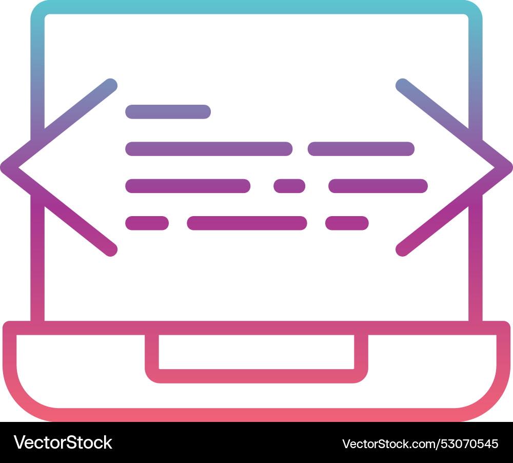 Programming line gradient design Vector Image