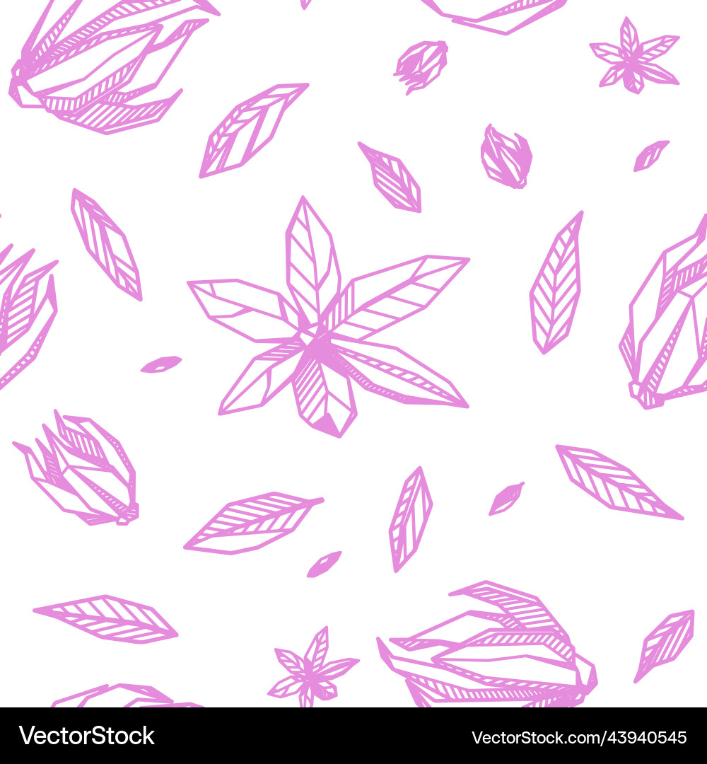 Seamless pattern with outlined hand drawing Vector Image