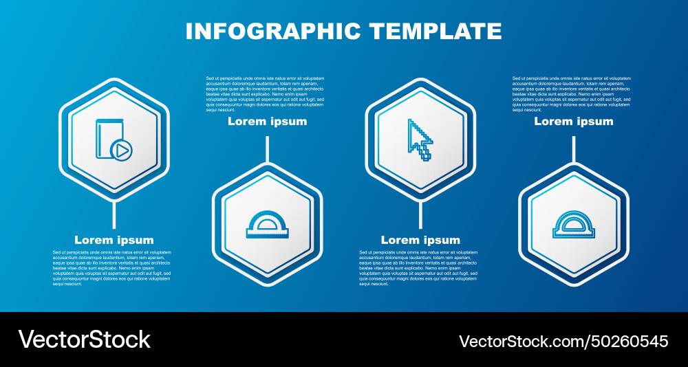 Set line audio book protractor grid pixel arrow Set line audio book protractor grid pixel arrow vector image