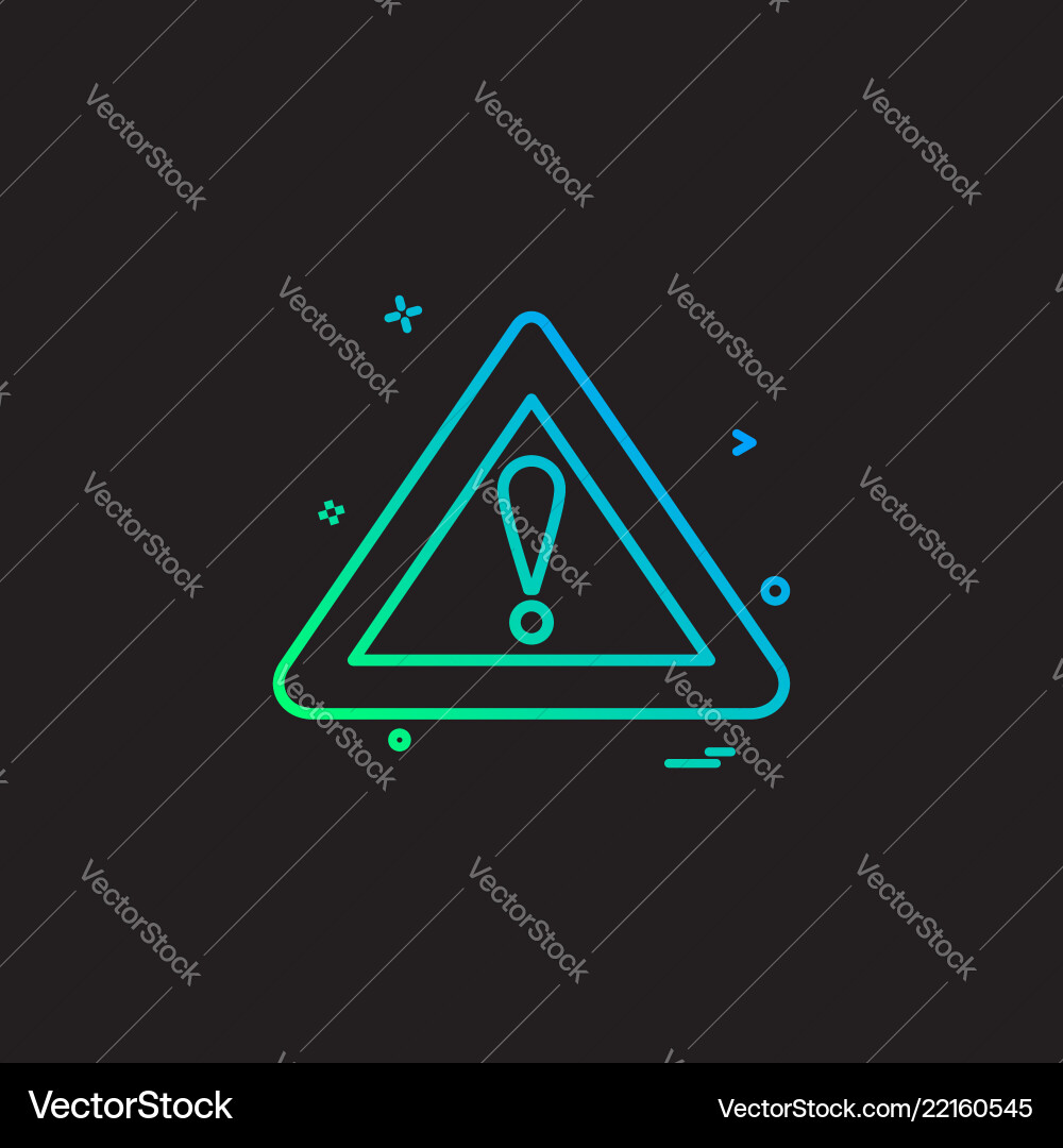 Symbol error warning alert icon design Symbol error warning alert icon design Vector Image