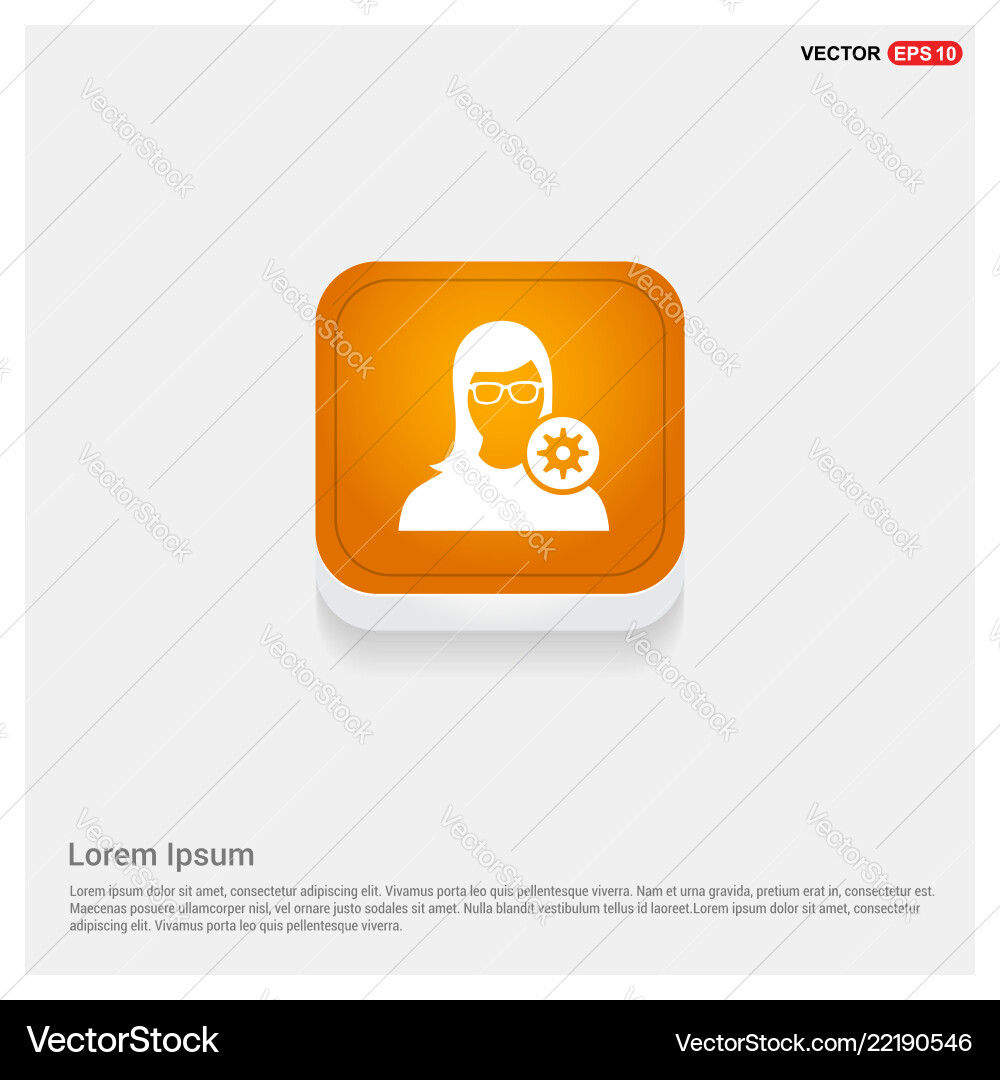 Configuration user icon Configuration user icon vector image
