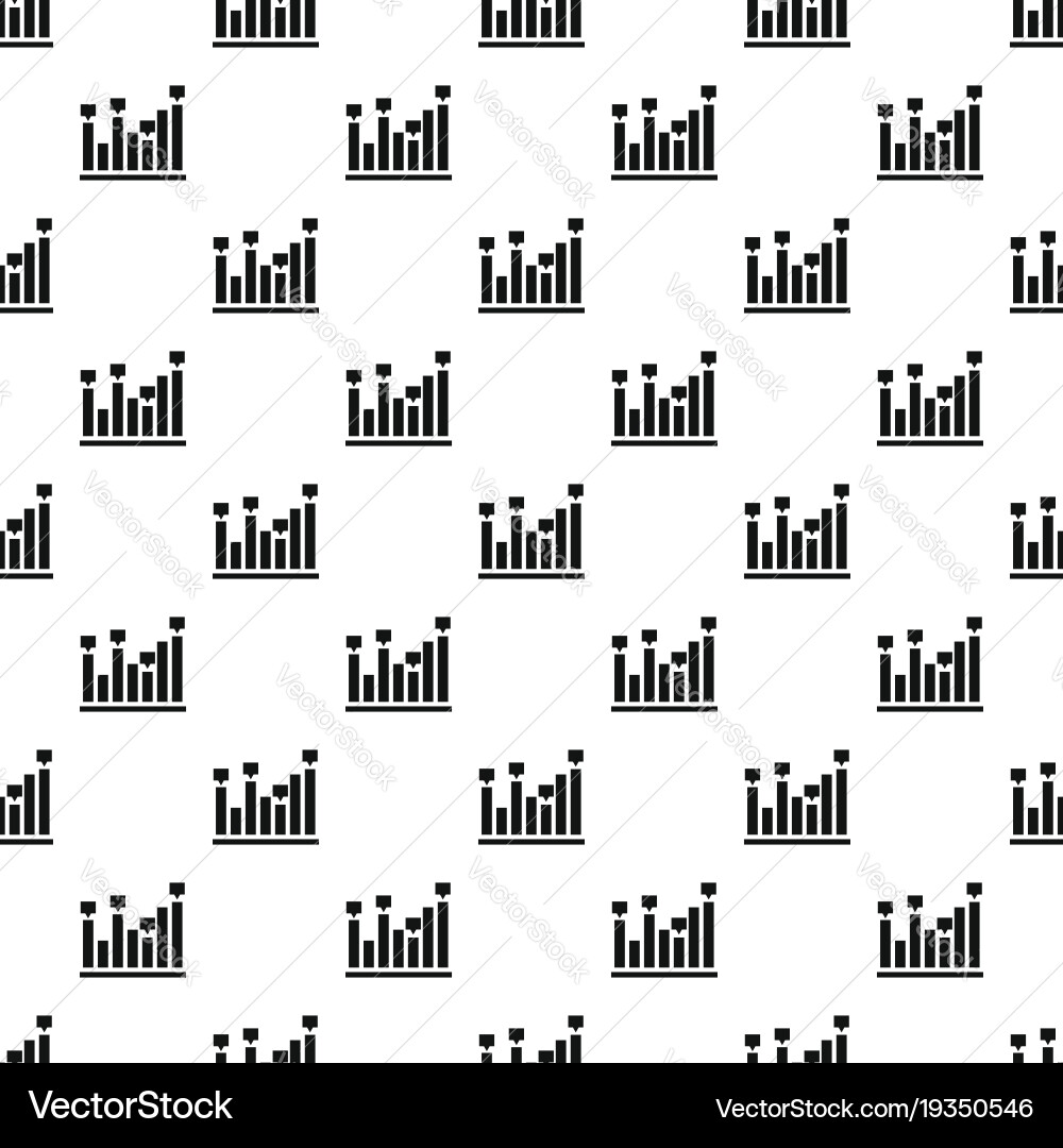 New chart pattern repeat vector image