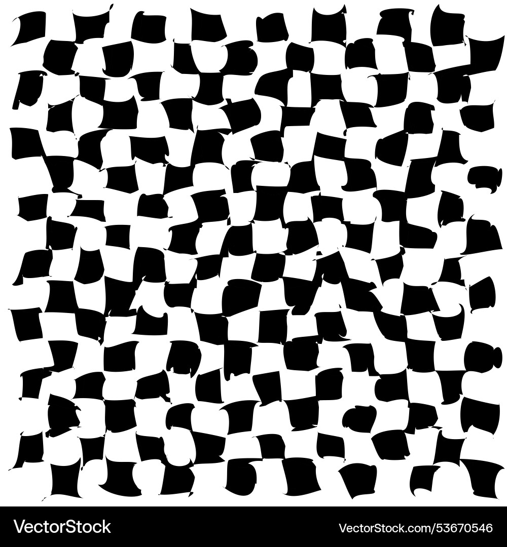 Psychedelic checkerboard pattern Psychedelic checkerboard pattern vector image
