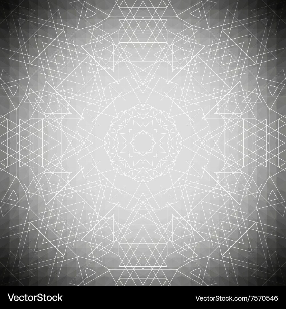 Sacred Geometry Triangle Pattern Vector Image