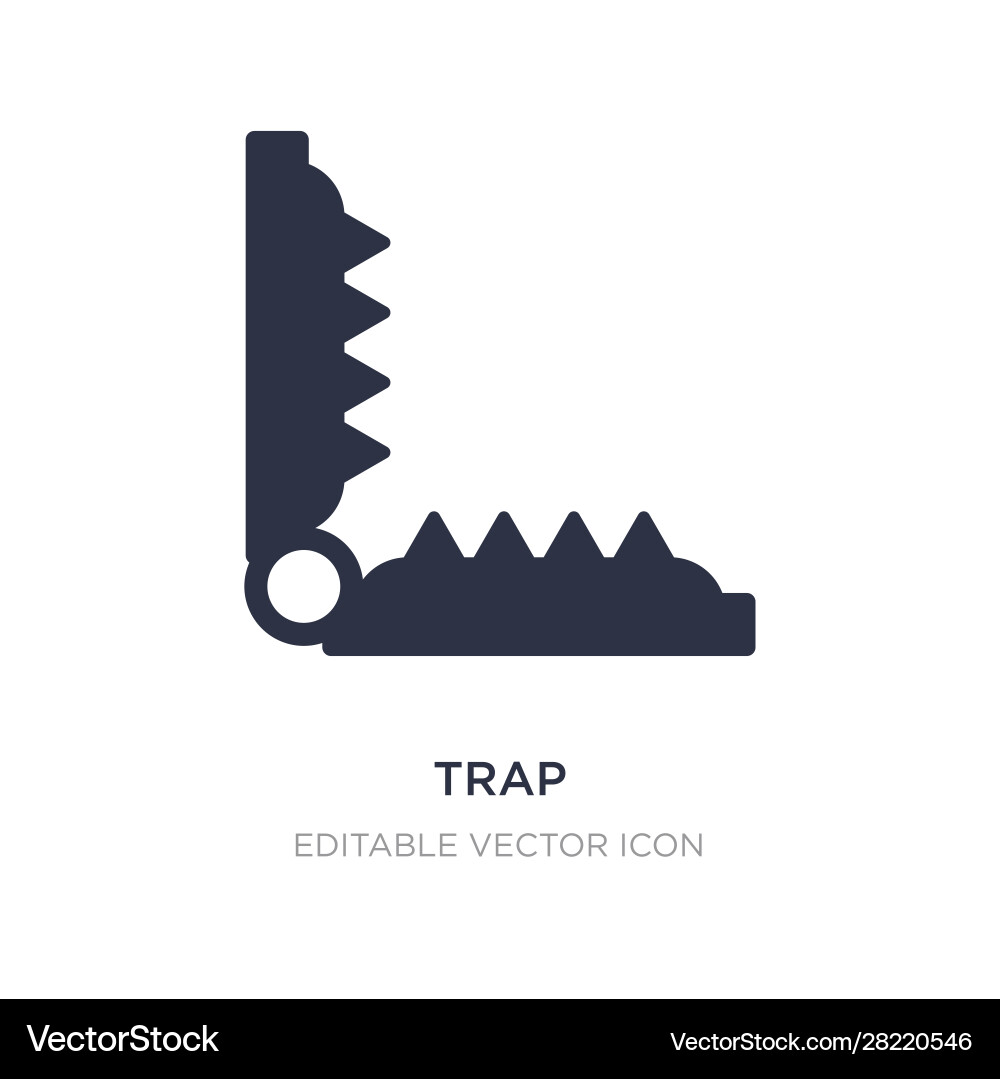 Trap icon on white background simple element from Vector Image