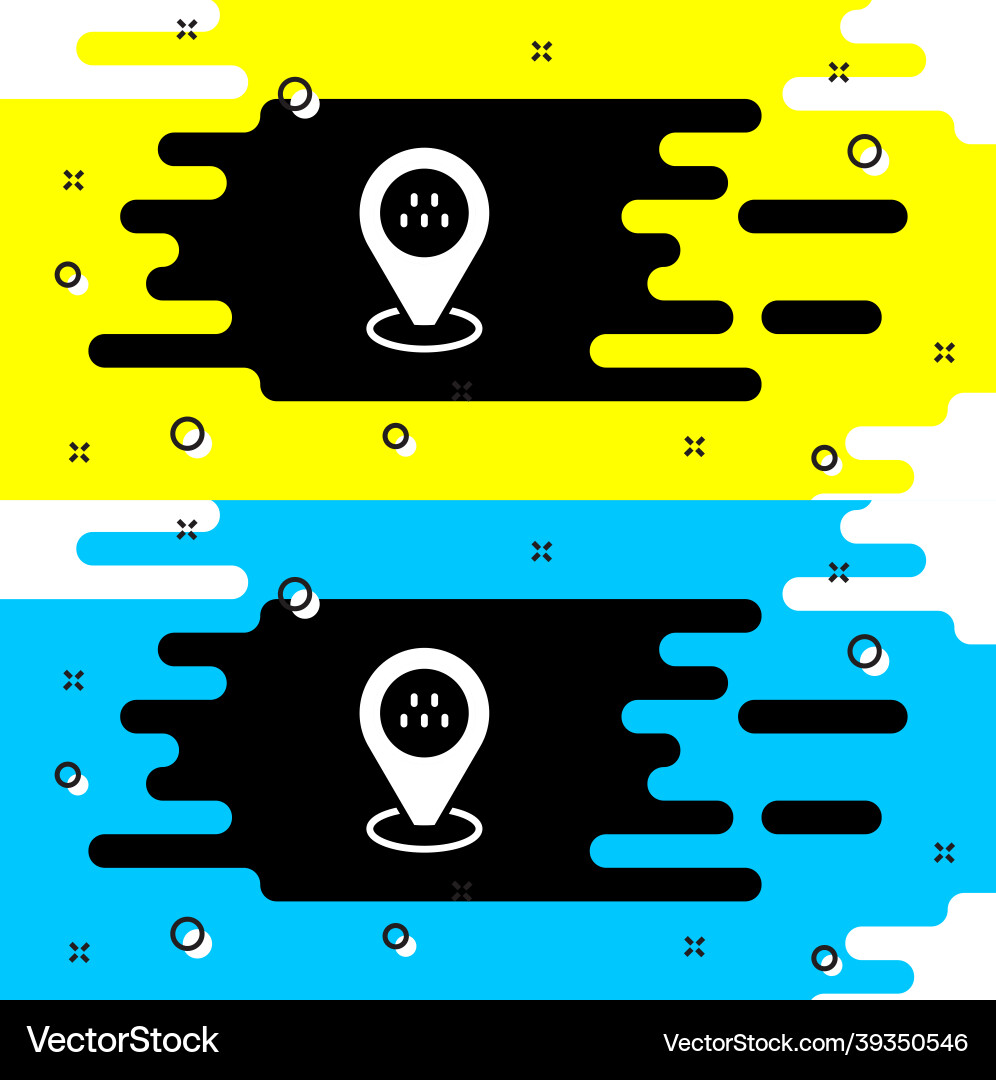 White map pointer with taxi car icon isolated vector image