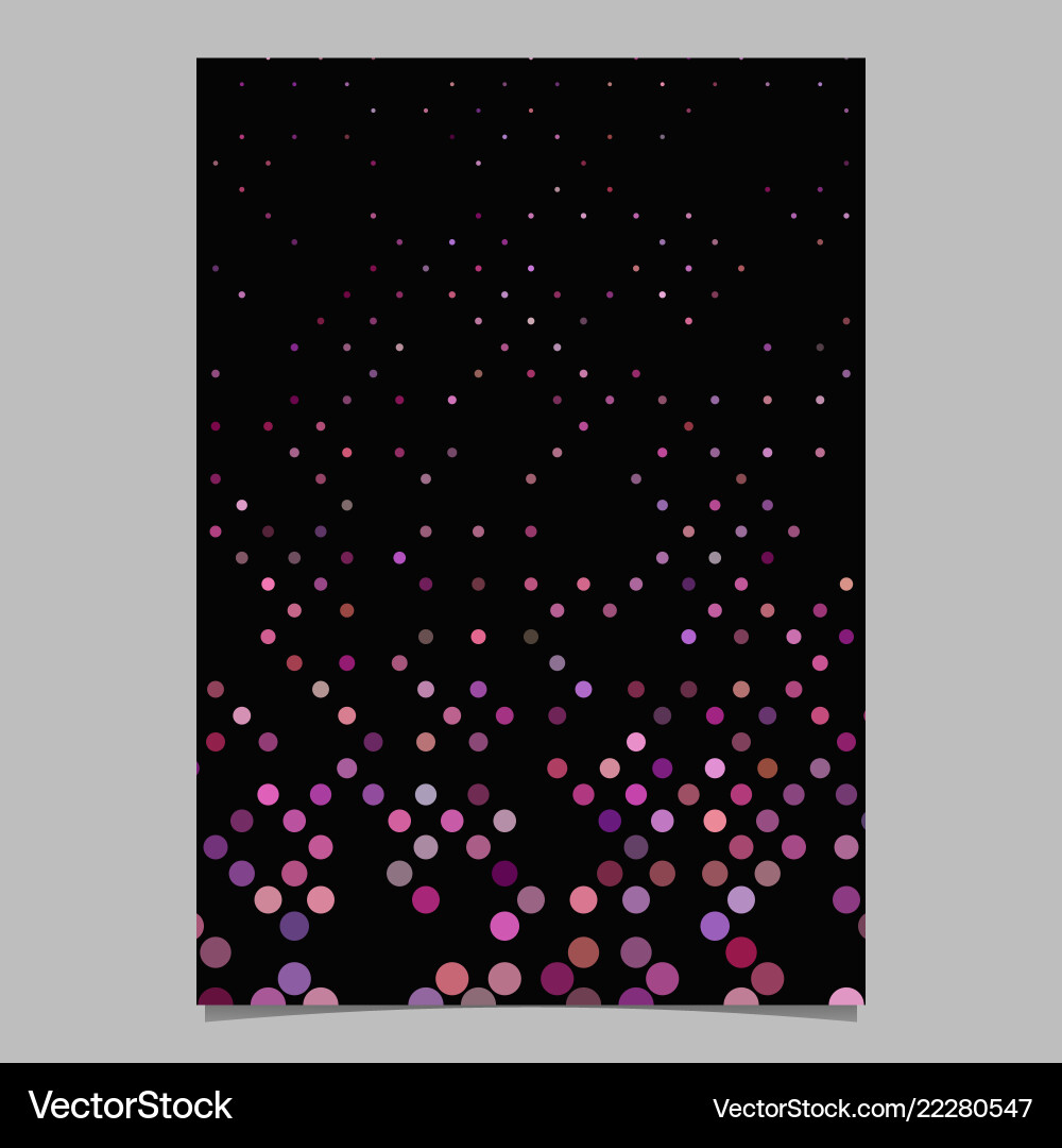 Abstract circle pattern flyer design - document vector image