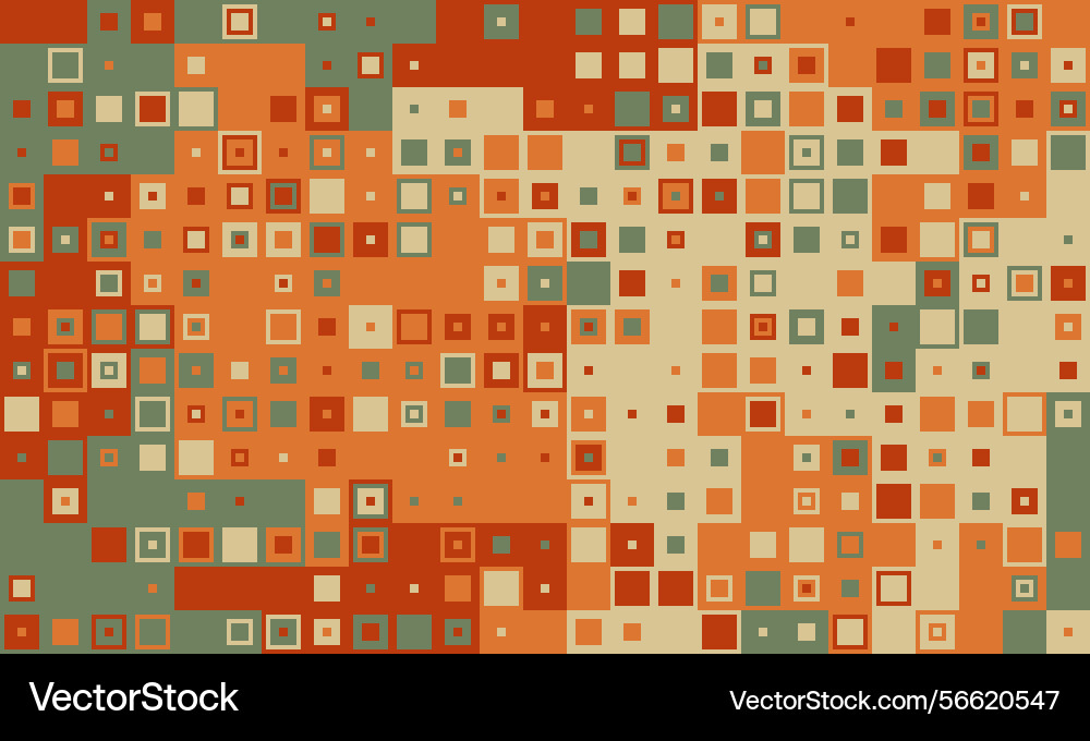 Abstract geometric pattern with warmtoned squares Abstract geometric pattern with warmtoned squares Vector Image