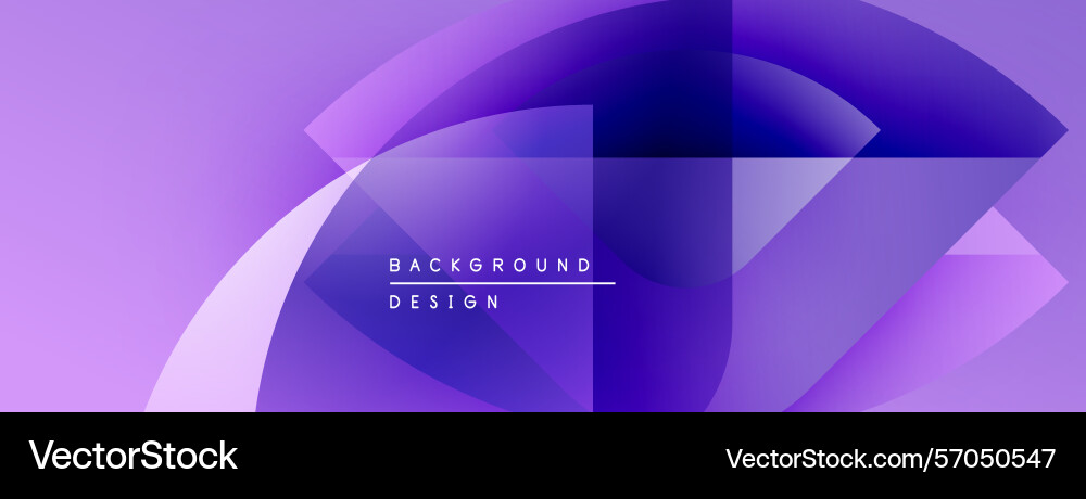 Abstract purple design overlapping shapes create Vector Image