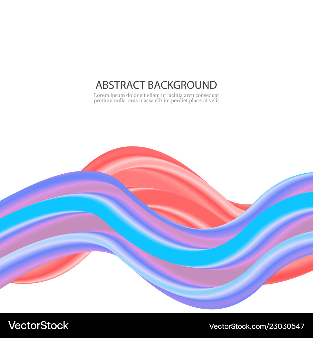Abstract Swirl Color Wave Background vector image