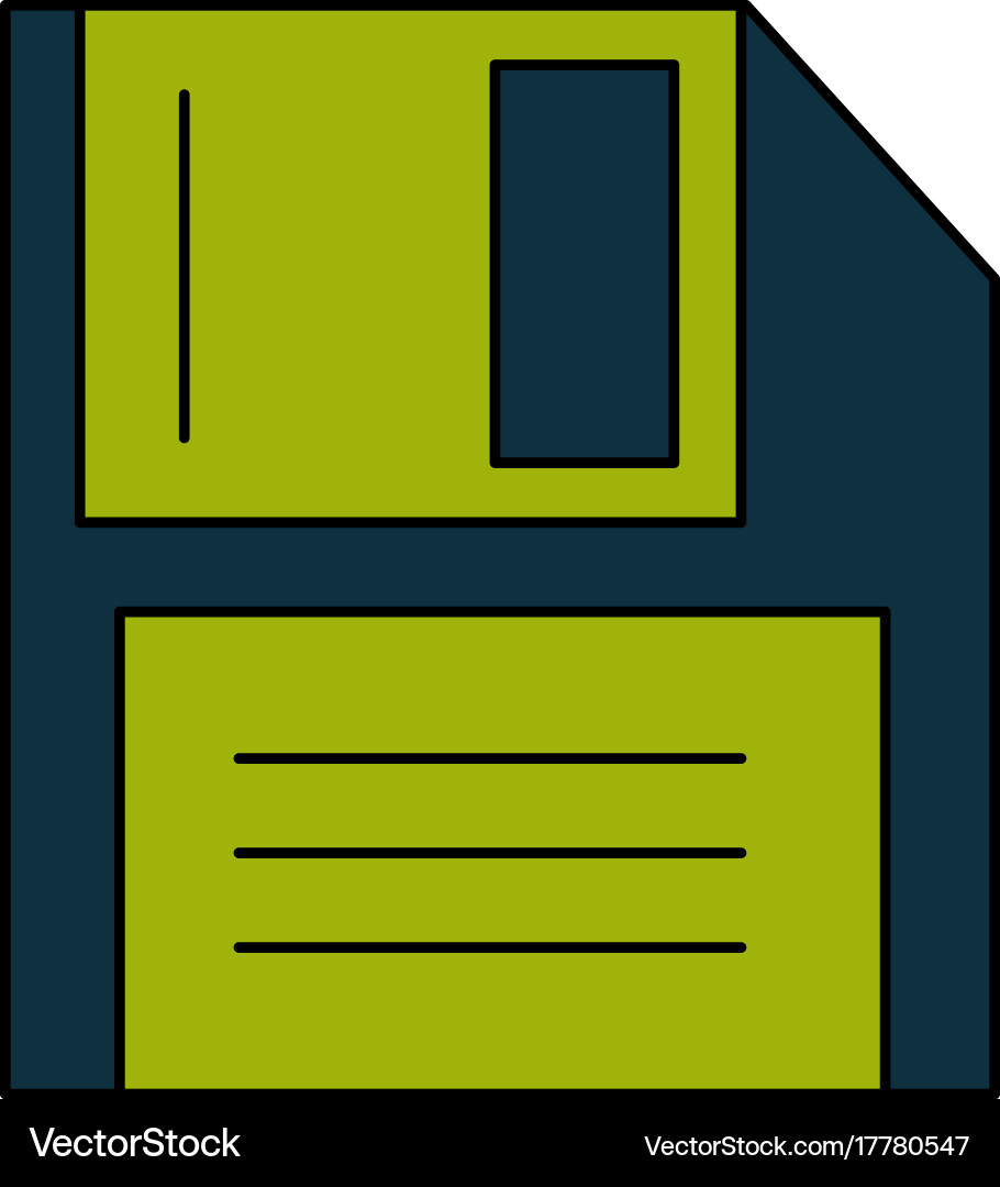 Diskette or floppy disk icon image Vector Image