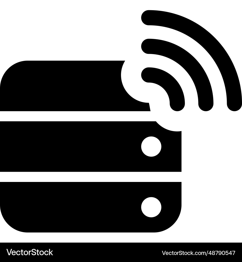 Information storage with a wireless database vector image