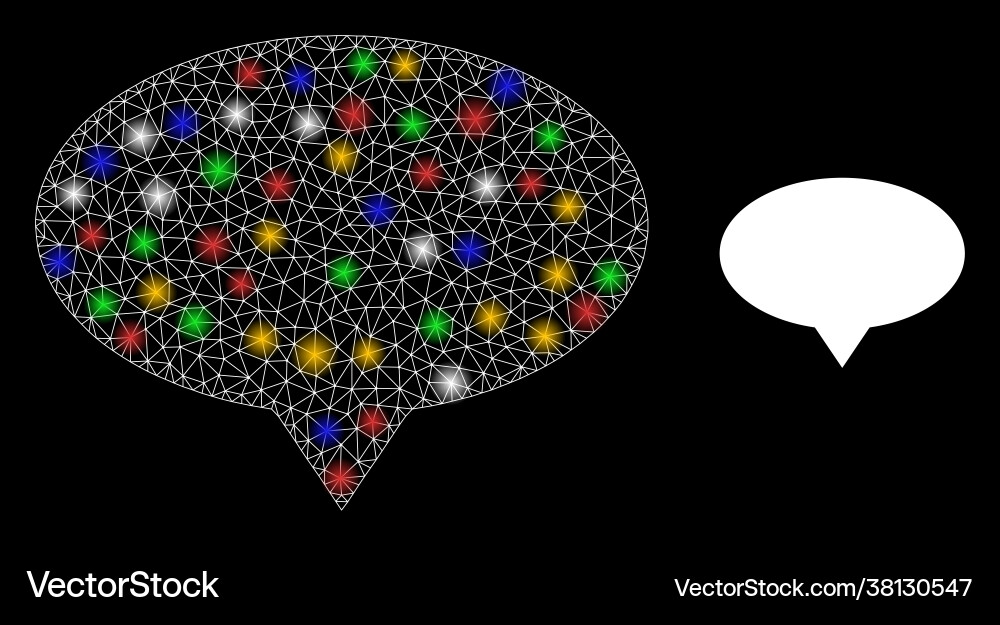 Network banner pointer constellation icon Vector Image