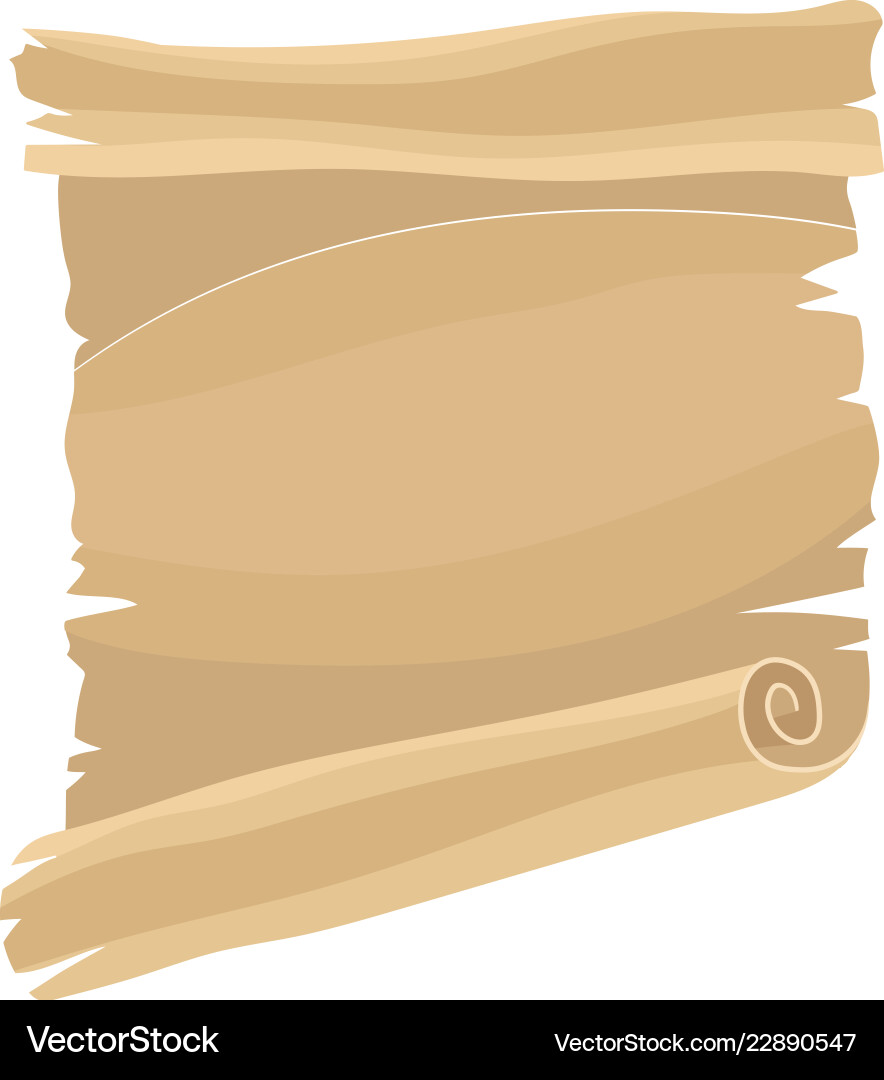 Old paper scroll parchment Old paper scroll parchment vector image