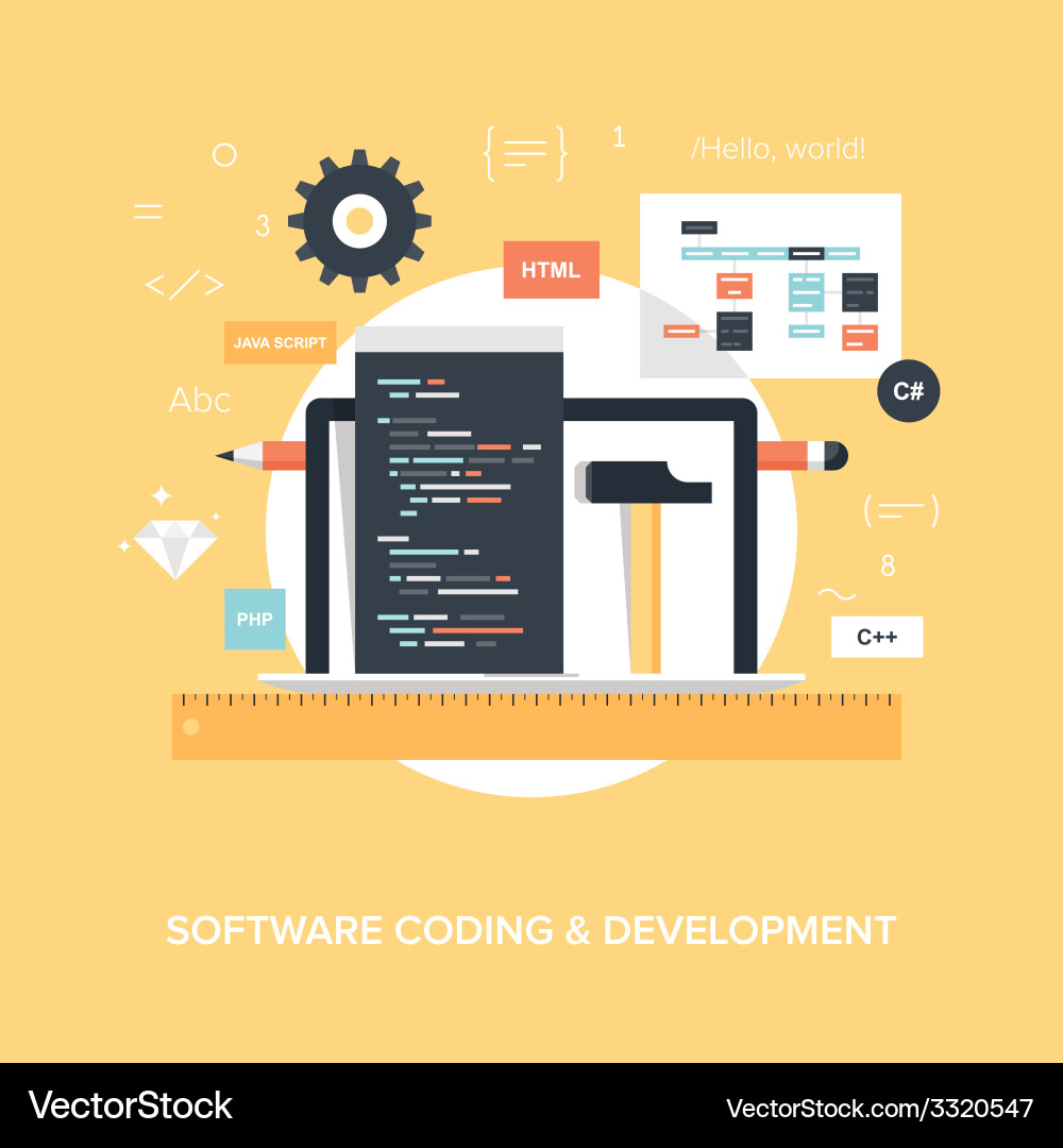 Program coding Vector Image