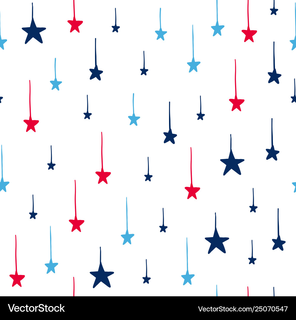 Seamless pattern with stars Seamless pattern with stars vector image