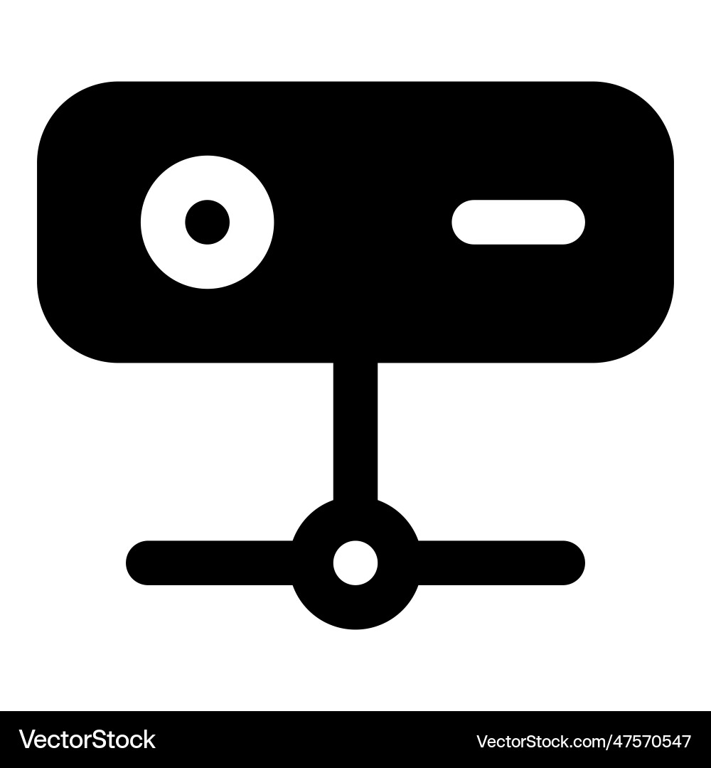 Server a network provider unit vector image