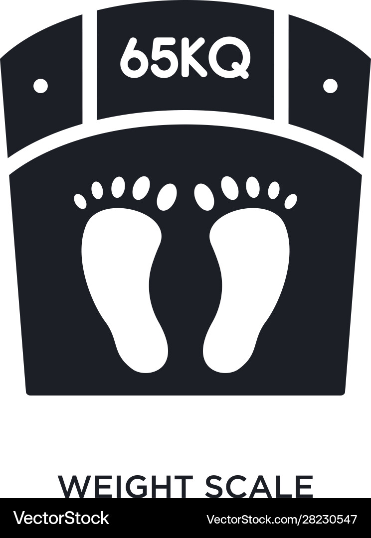 Weight scale isolated icon simple element from Weight scale isolated icon simple element from Vector Image