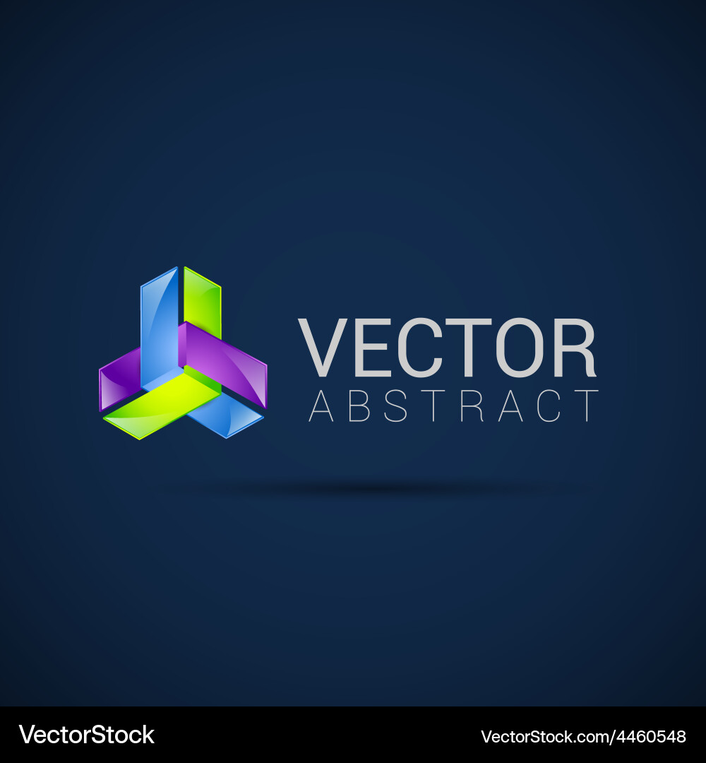 Abstract element shape design icon Vector Image