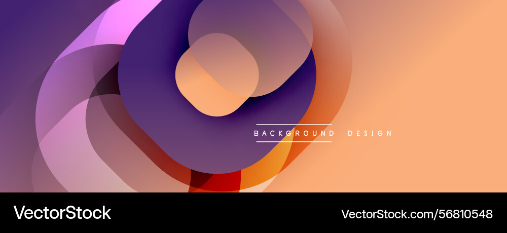 Abstract geometric shapes overlap creating Vector Image