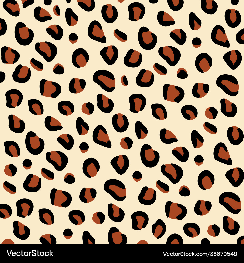 Leopard brown pattern design Vector Image