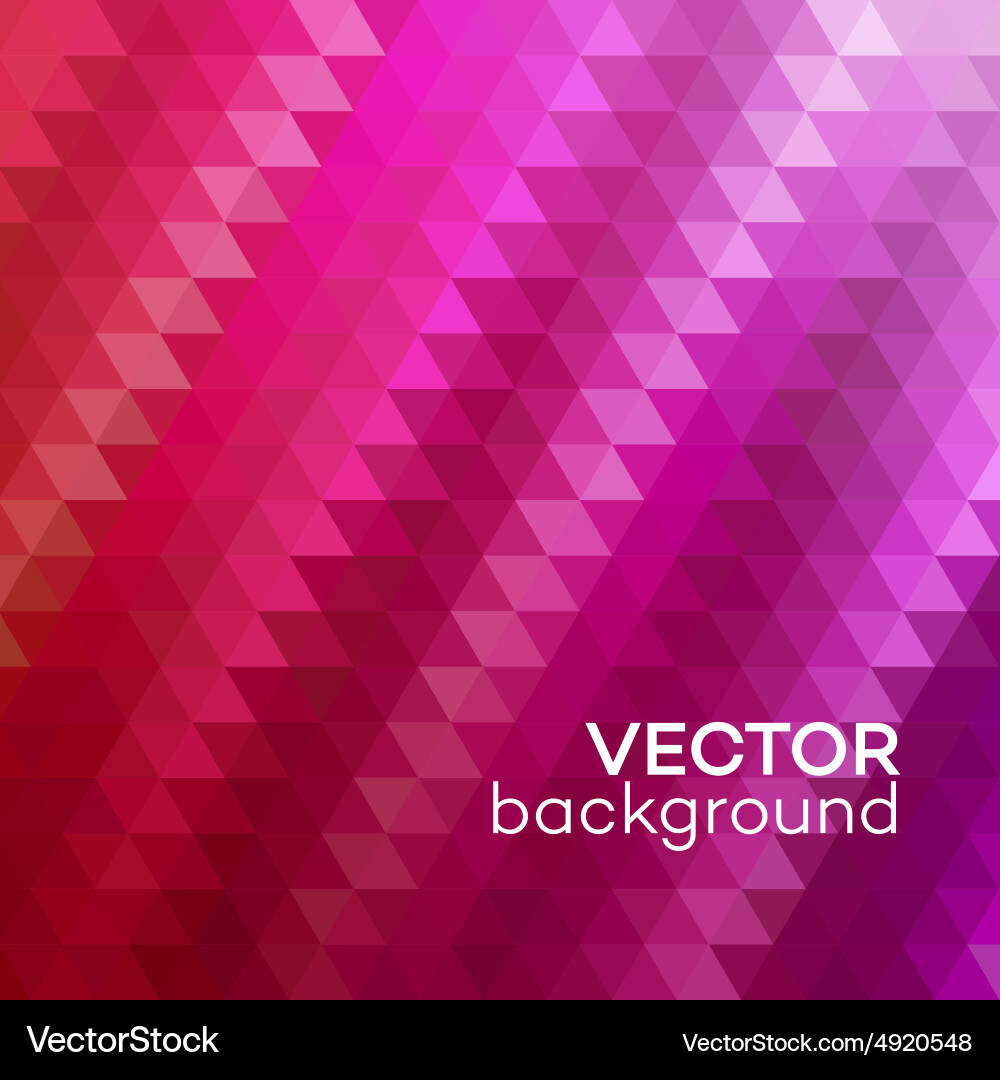 Red Geometric Triangle Pattern vector image