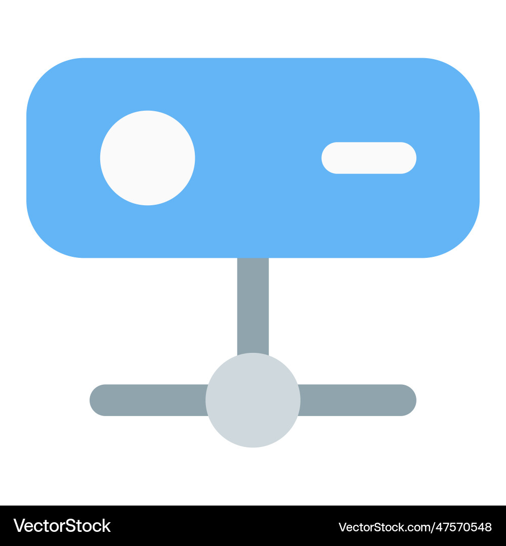 Server a network provider unit vector image