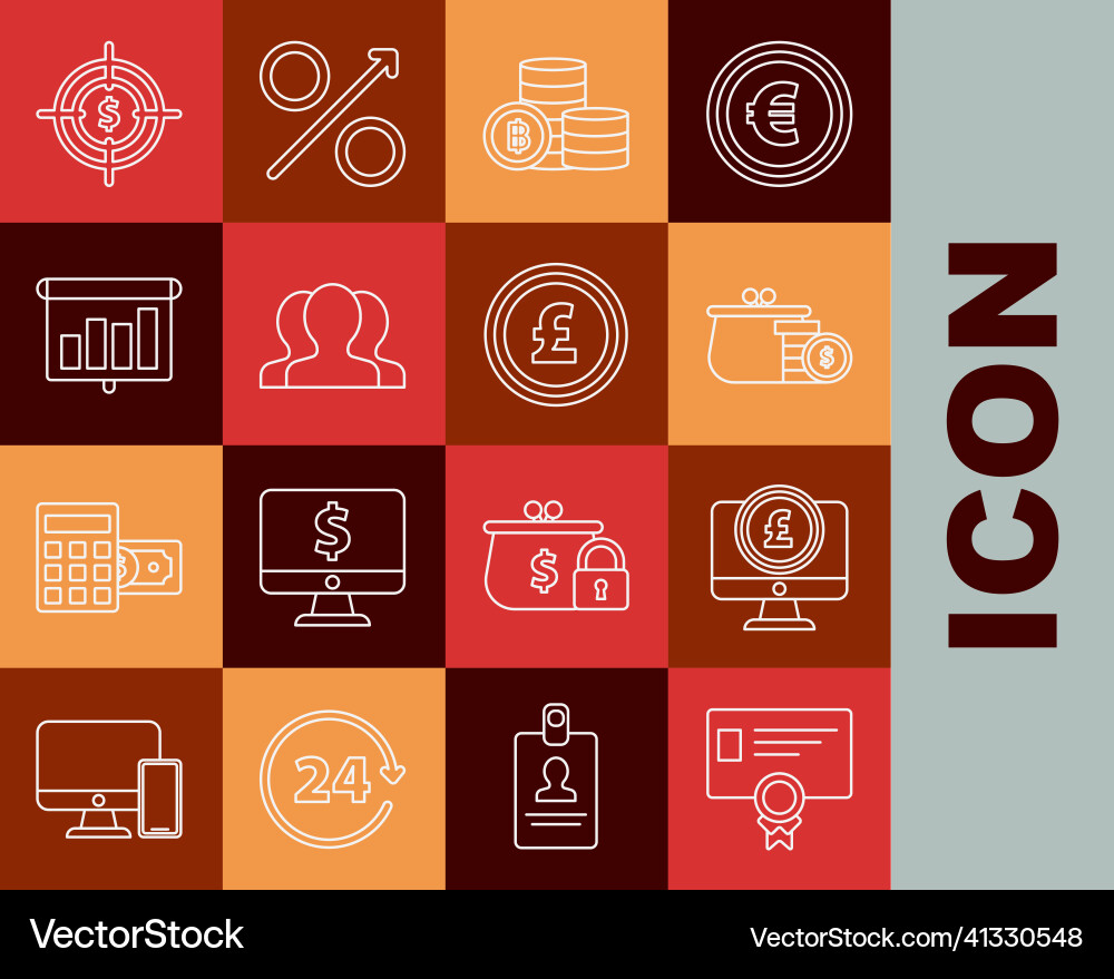 Set line certificate template cryptocurrency – Royalty-Free Vector |  VectorStock