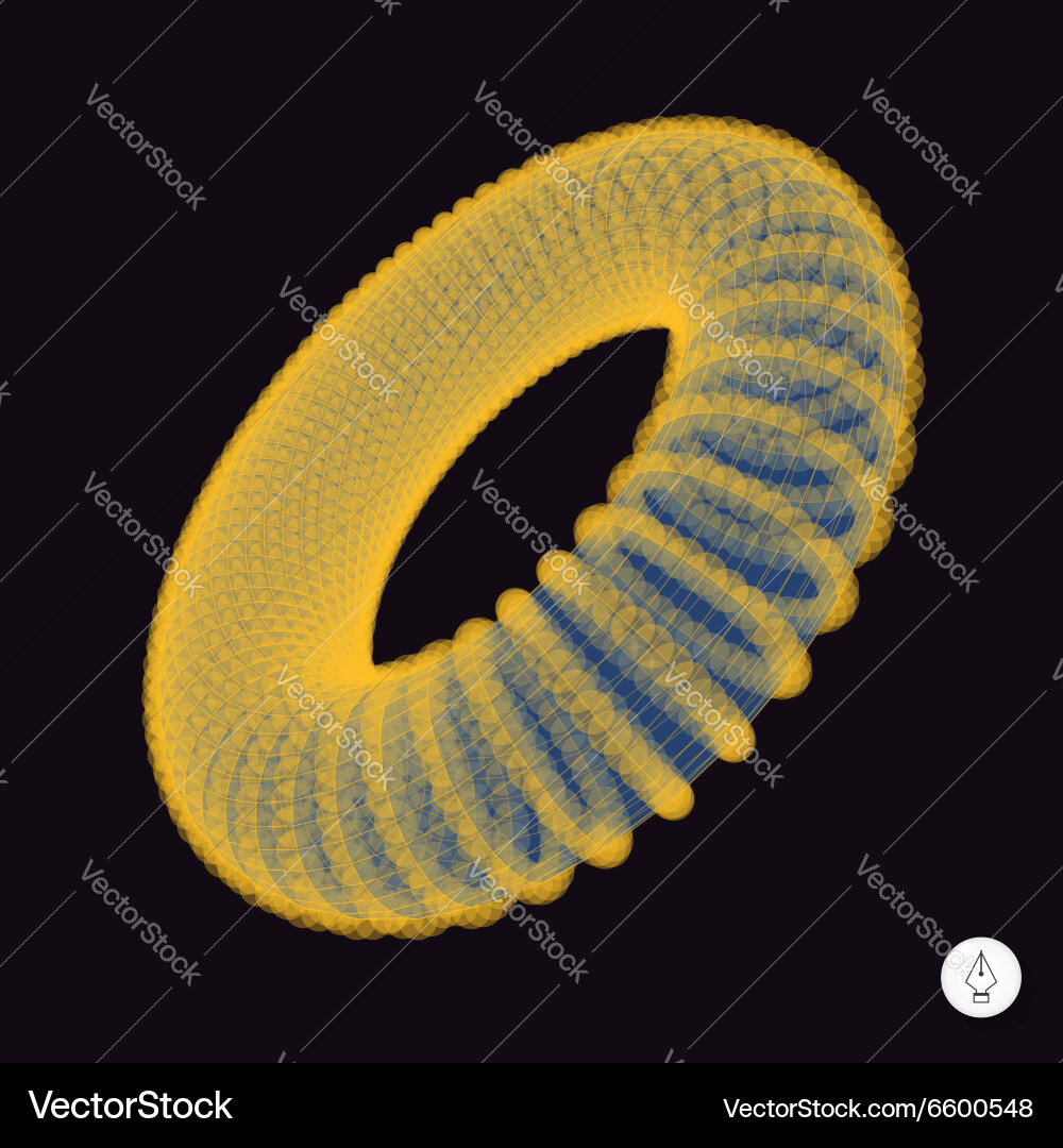 Torus connection structure vector image