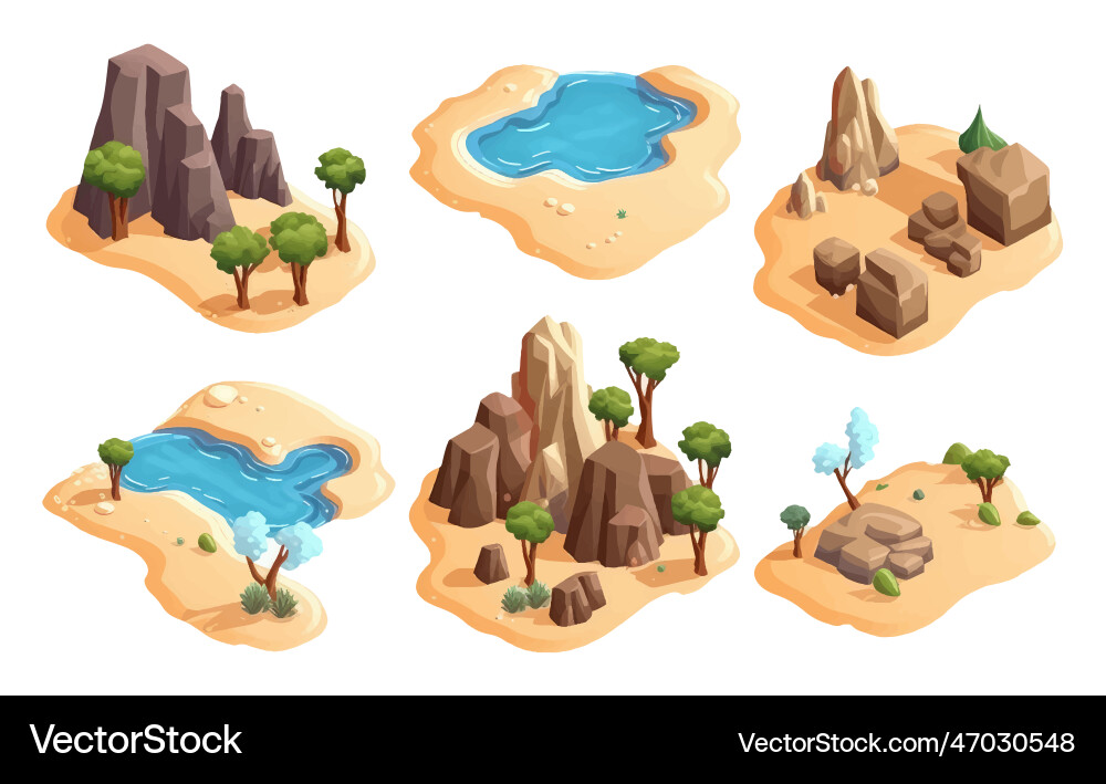 Ui set of isometric flying Ui set of isometric flying vector image