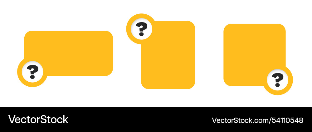 Yellow warning message without text gold frame Vector Image