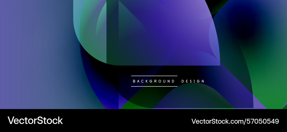 Abstract design features overlapping shapes Vector Image