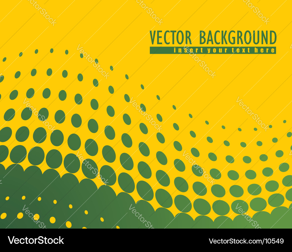 Abstract Green Circle Pattern Background Vector Image