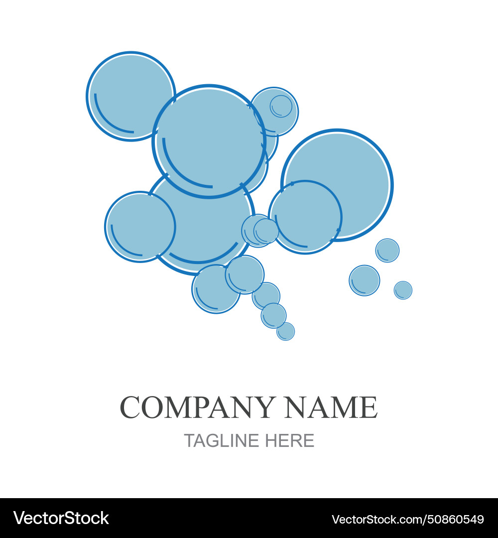 Bubbles icon element design template web Bubbles icon element design template web Vector Image