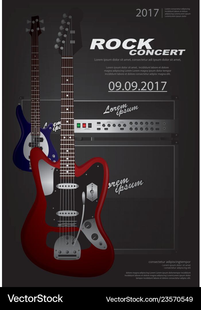 Gitarre Konzert Poster Hintergrundvorlage Gitarre Konzert Poster Hintergrundvorlage vektorbild