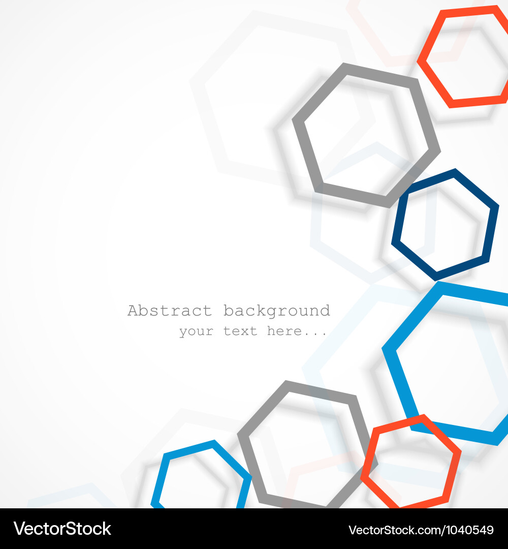 Hexagonal Abstract Background vector image