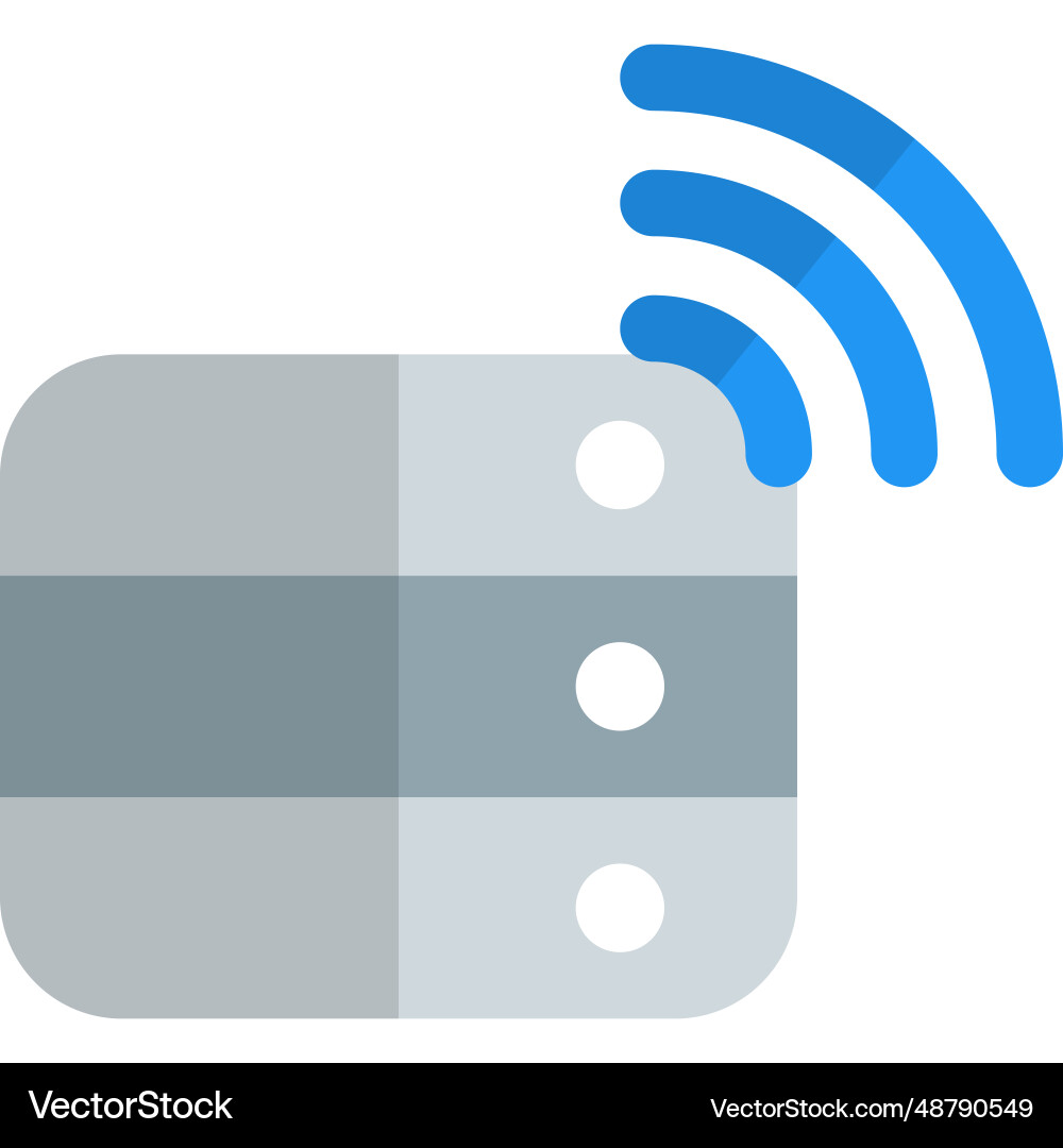 Information storage with a wireless database vector image