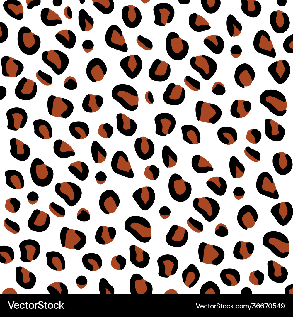 Leopard brown pattern design Vector Image